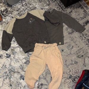Kids Gray ish blue  Matching Set